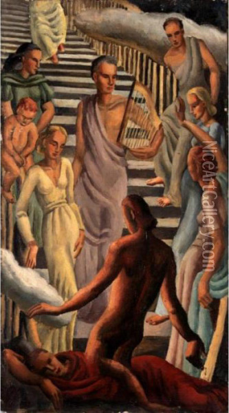 Mythological Scene Oil Painting - Glyn Warren Philpot