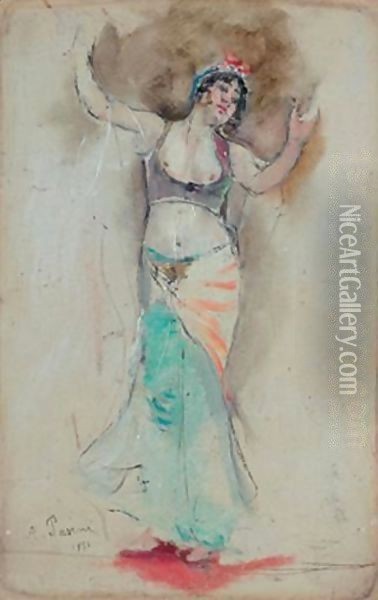 Danseuse Orientale Oil Painting - Alberto Pasini