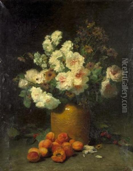 Bouquet De Fleurs Oil Painting - Adolphe L. Degrange Castex-Degrange