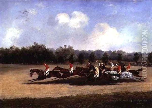 The Start of the St. Leger Oil Painting - Henry Thomas Alken