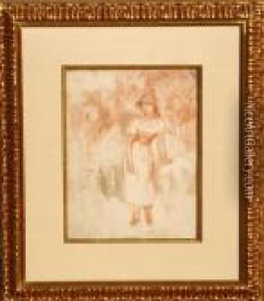 La Moissonneuse Oil Painting - Pierre Auguste Renoir