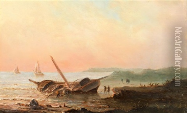 Marine Oil Painting - Henriette Gudin
