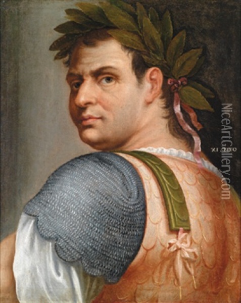 Bildnis Des Romischen Kaisers Titus Flavius Vespasianus Oil Painting - Abraham Janssens