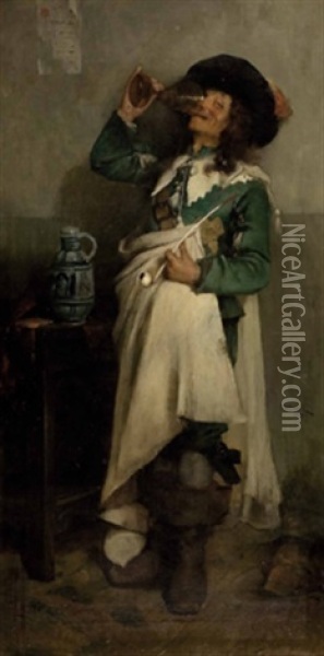 Zechender Musketier Oil Painting - Frederick William Davis