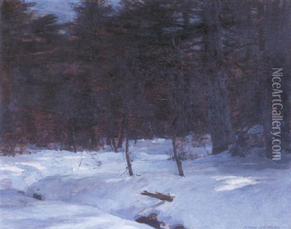 Woodland Snows Oil Painting - Walter Nettleton