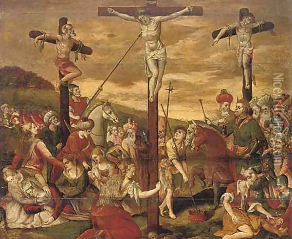 The Crucifixion Oil Painting - North-Italian School