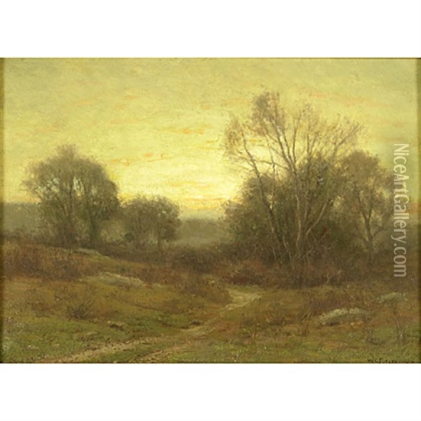 Close Of Day Oil Painting - William Crothers Fitler