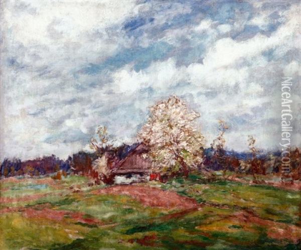 Vysoke Nebe Oil Painting - Gustav Macoun