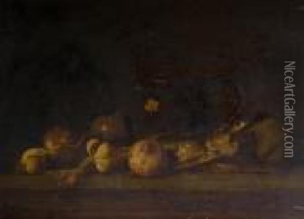 Nature Morte Au Hareng Oil Painting - Jean-Louis-Ernest Meissonier