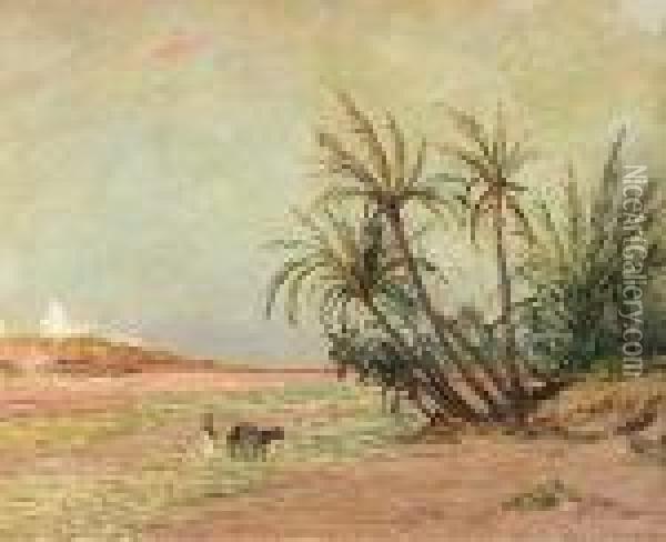 L'oued D'oueld-djellal, Sahara Oil Painting - Maxime Maufra