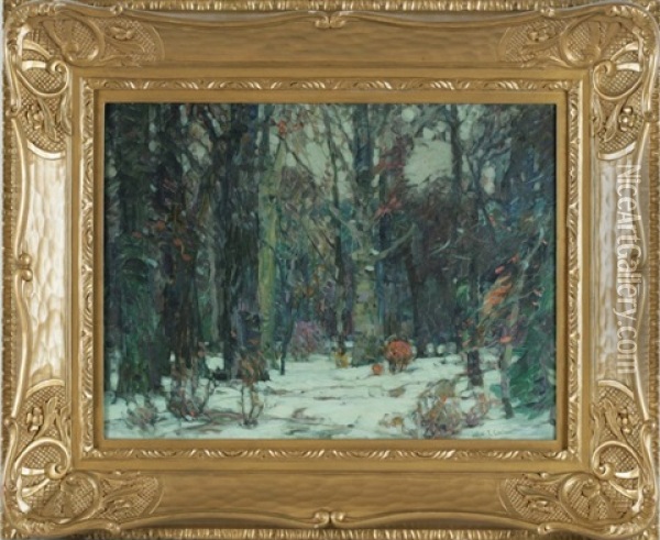 In Silent Forest Oil Painting - John Fabian Carlson