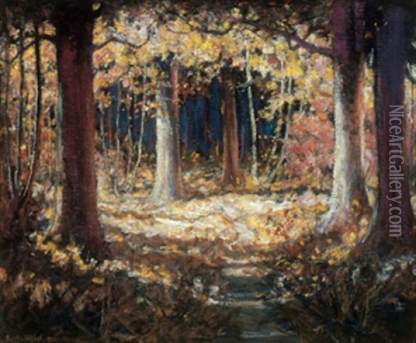 The Indian Trail Oil Painting - George Agnew Reid
