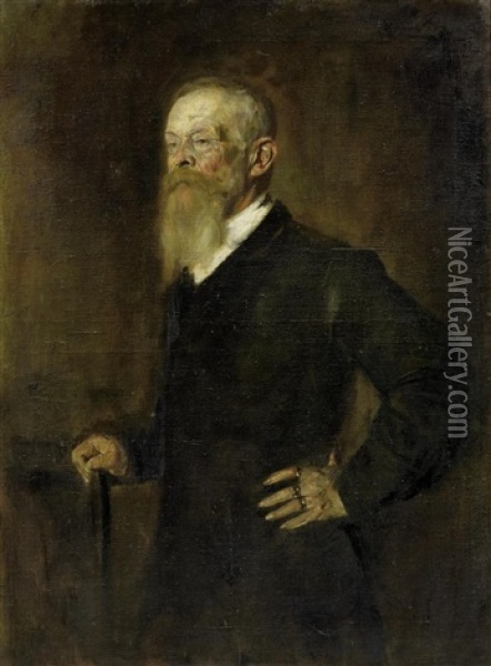 Portrat Des Prinzregenten Luitpold Oil Painting - Franz Seraph von Lenbach