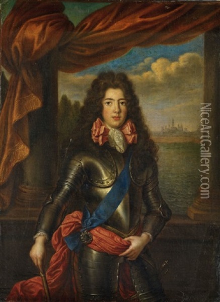 Portrait De Jacques Fitz James Stuart, Duc De Berwick Oil Painting - Pierre Mignard the Elder