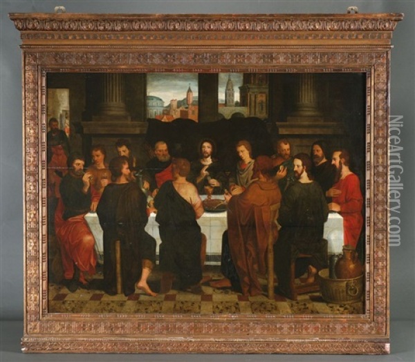 Das Letzte Abendmahl Oil Painting - Pieter Coecke van Aelst the Elder