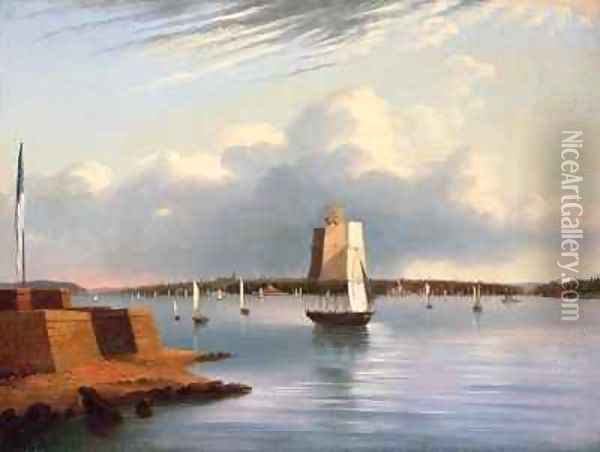 Baltimore Harbour Oil Painting - E. G. Coates