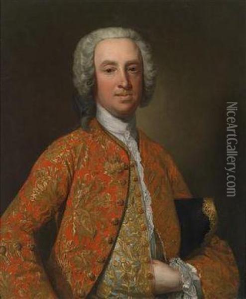 Portrait Of The Scottish Politician Sir William Douglas Bart Oil Painting - Allan Ramsay