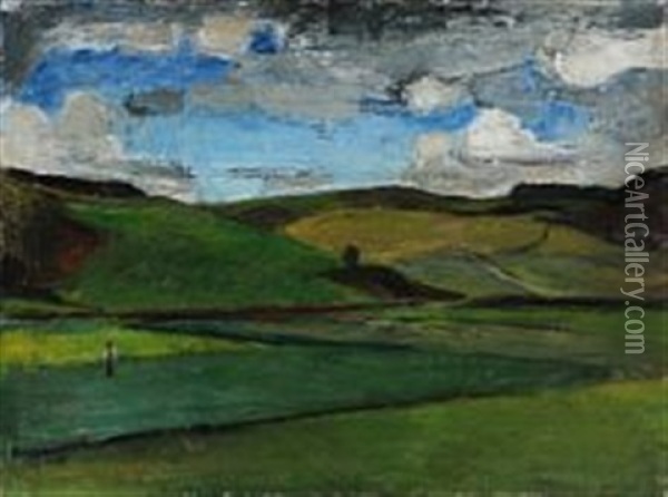 Landscape Oil Painting - Alfred Simonsen