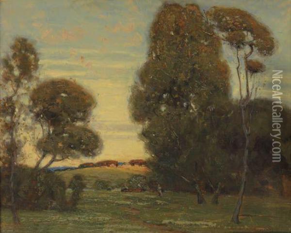 Untitled (french Landscape). Oil Painting - H. William Harper