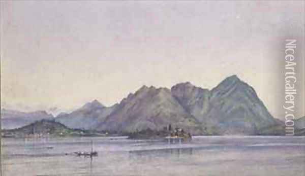 Baveno Lake Maggiore Oil Painting - Ada Dundas