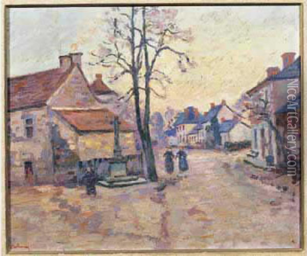 La Maison De La Nanette, Crozant Oil Painting - Armand Guillaumin