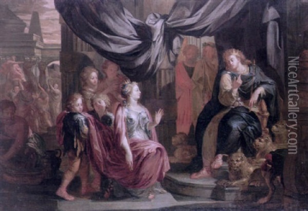 The Arrival Of The Queen Of Sheba Oil Painting - Gerard de Lairesse