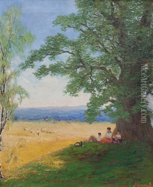 O Znich Oil Painting - Jan B. Minarik