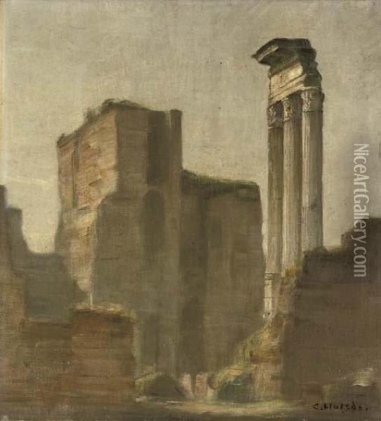Ruiner (ruins) Oil Painting - Carl Vilhelm Holsoe