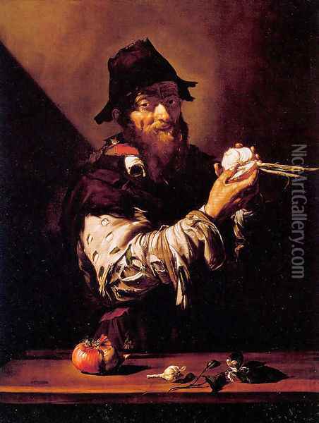 Allegory of Smell 1613 Oil Painting - Jusepe de Ribera
