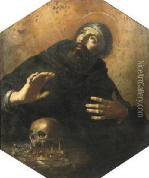 The Vision Of Saint William Oil Painting - Giacinto Brandi