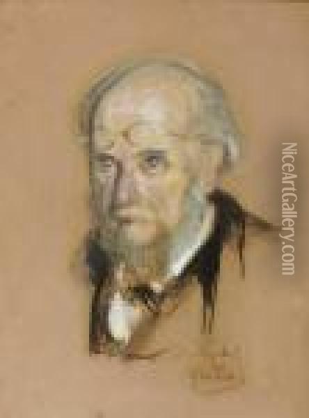Adolf Friedrich Graf Von Schack Oil Painting - Franz von Lenbach