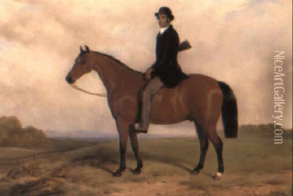Portratt Av Sir Charles Booth Till Hast Oil Painting - William Barraud