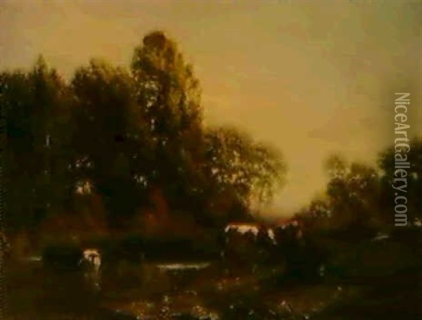 The Gentle Wind Bloweth... Oil Painting - Walter Field