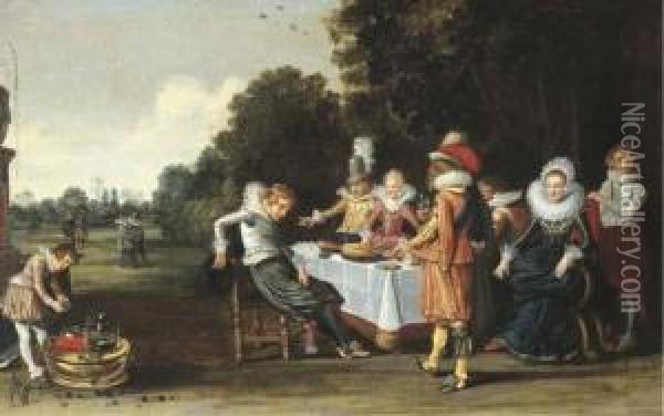 The Prodigal Son Oil Painting - Esaias Van De Velde