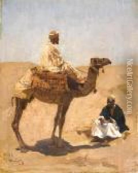 Caire Oil Painting - Emile Charles Wauters