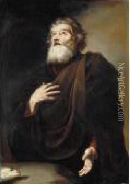 Sant'andrea Oil Painting - Jusepe de Ribera