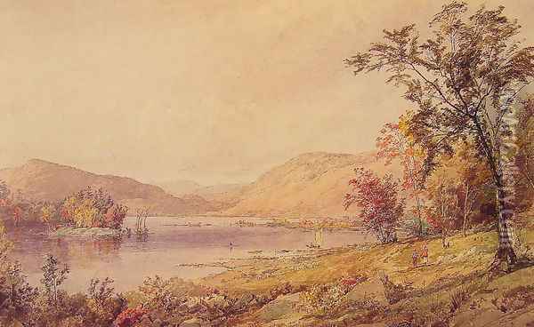 Greenwood Lake, New Jersey Oil Painting - Jasper Francis Cropsey