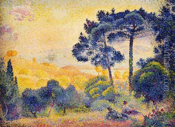 Provence Landscape Oil Painting - Henri Edmond Cross