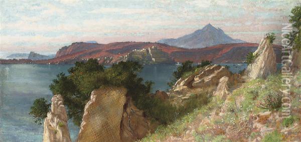 Cicero's Villa And The Bay Of Baiae Oil Painting - Edith Ridley Corbet