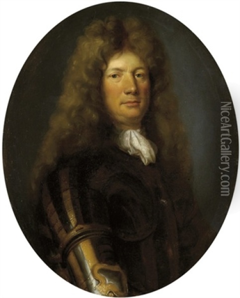 Portrait (comte De Mace?) Oil Painting - Nicolas de Largilliere