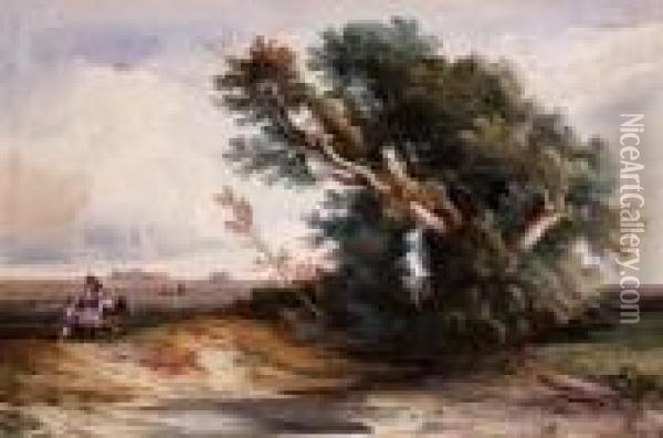 Paesaggio Partenopeo Oil Painting - Consalvo Carelli