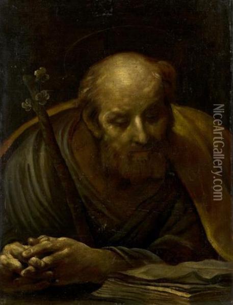 San Giuseppe Con Il Bastone Fiorito Oil Painting - Luigi Crespi