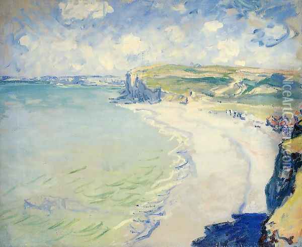 The Beach At Pourville Oil Painting - Claude Oscar Monet