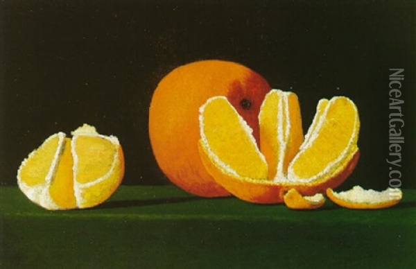 Oranges Oil Painting - John Frederick Peto