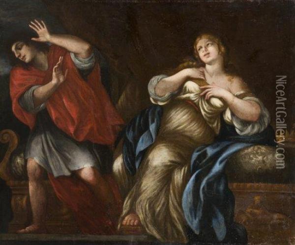 Joseph Et La Femme De Putiphar Oil Painting - Carlo Francesco Nuvolone