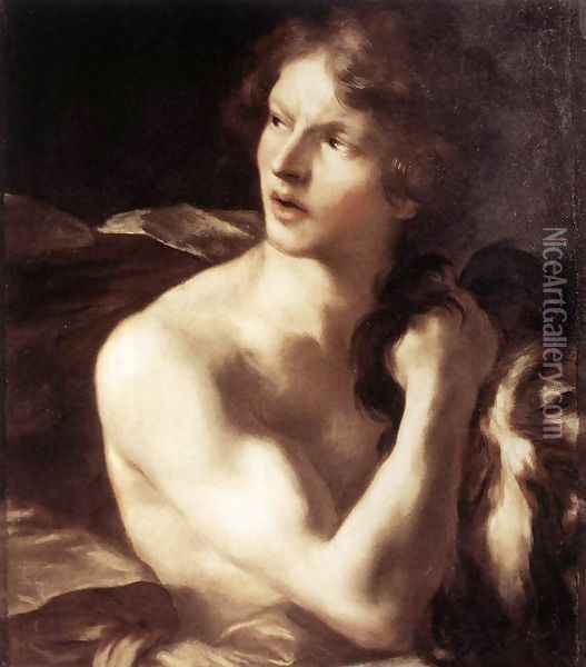 David with the Head of Goliath Oil Painting - Gian Lorenzo Bernini