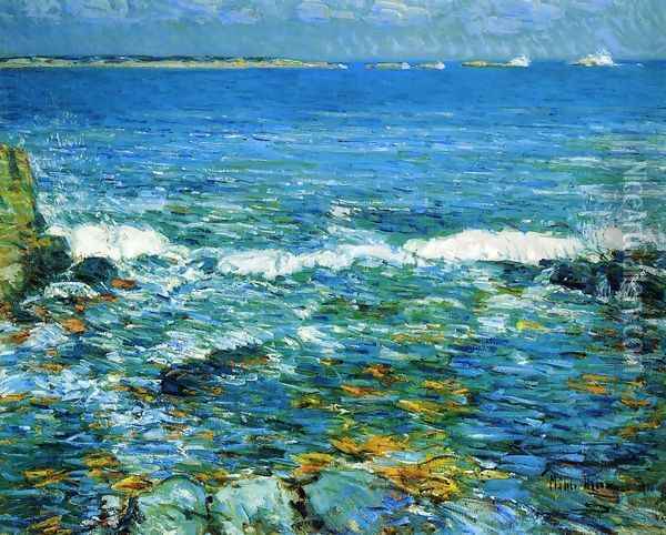Duck Island from Appledore Oil Painting - Frederick Childe Hassam