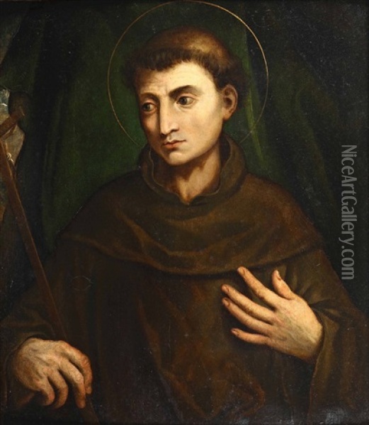 San Francesco Dassisi Oil Painting - Giacomo Francia