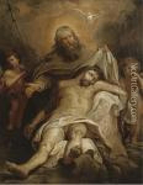 The Holy Trinity Oil Painting - Peter Paul Rubens