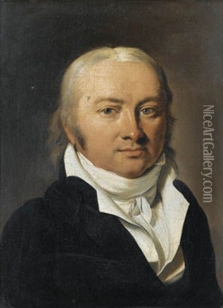Portrait De Jean-conrad Hottinguer Oil Painting - Louis Leopold Boilly